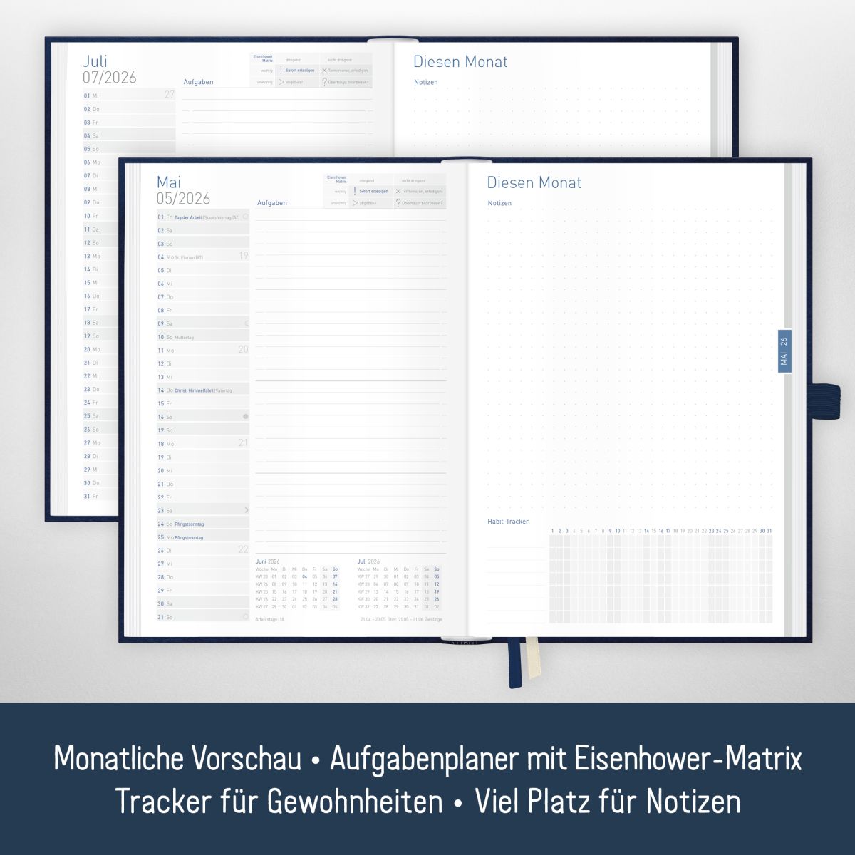 Organizer Day by Day 2026 - 1 Tag/Seite / A5 / World Wide / Häfft-Verlag