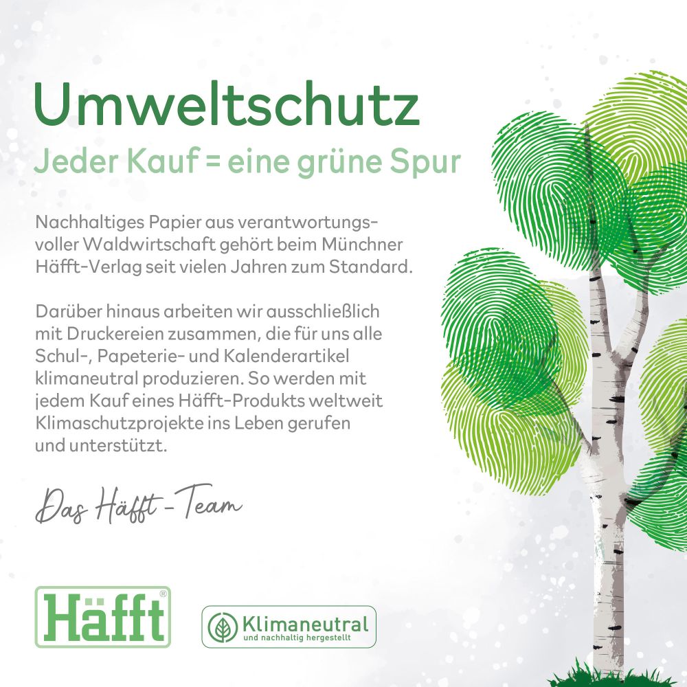 Wochen-Notiz-Timer Maxi 2024 / A4 / Blattgold / von Häfft