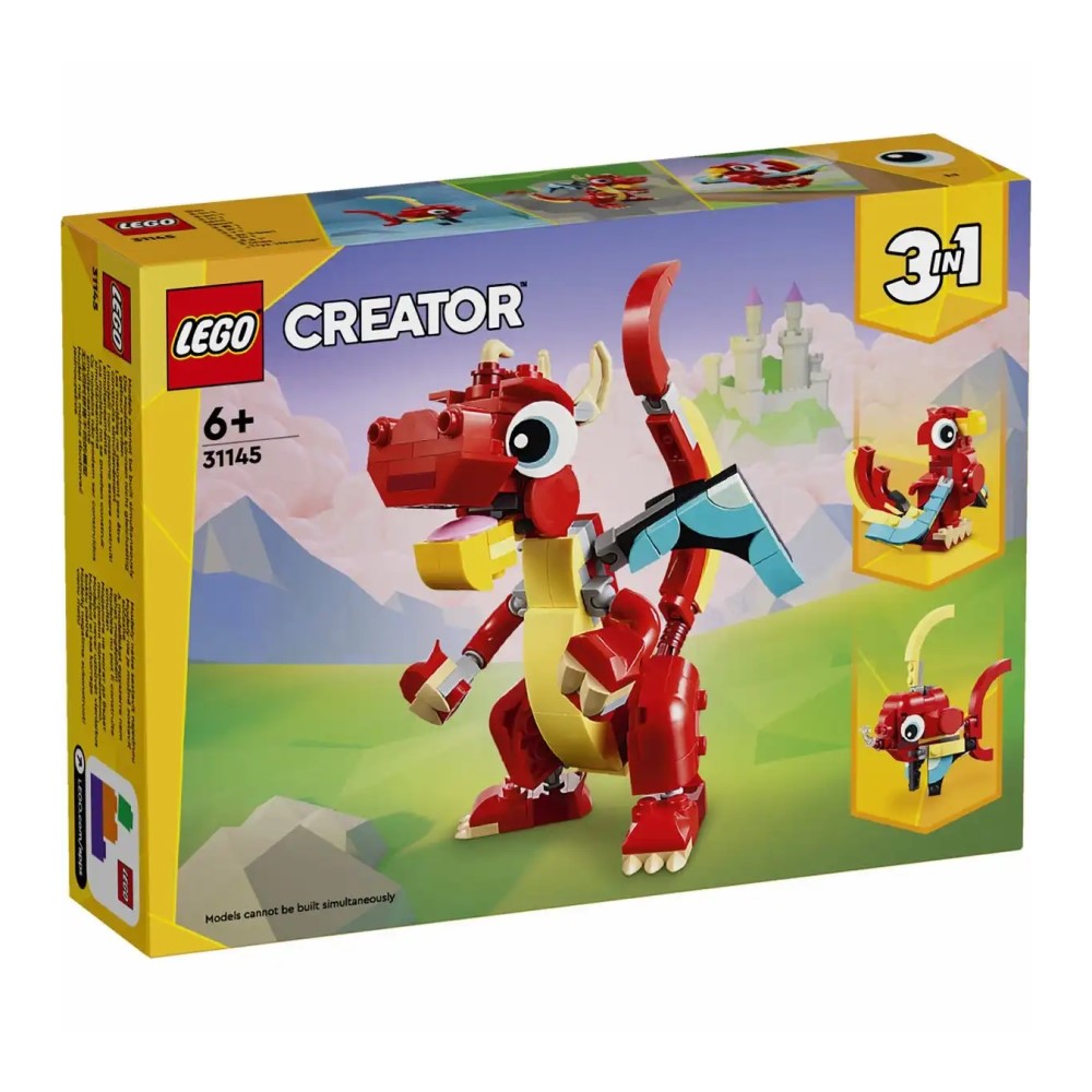 LEGO ® Creator 3-in-1-Set Roter Drache (31145)