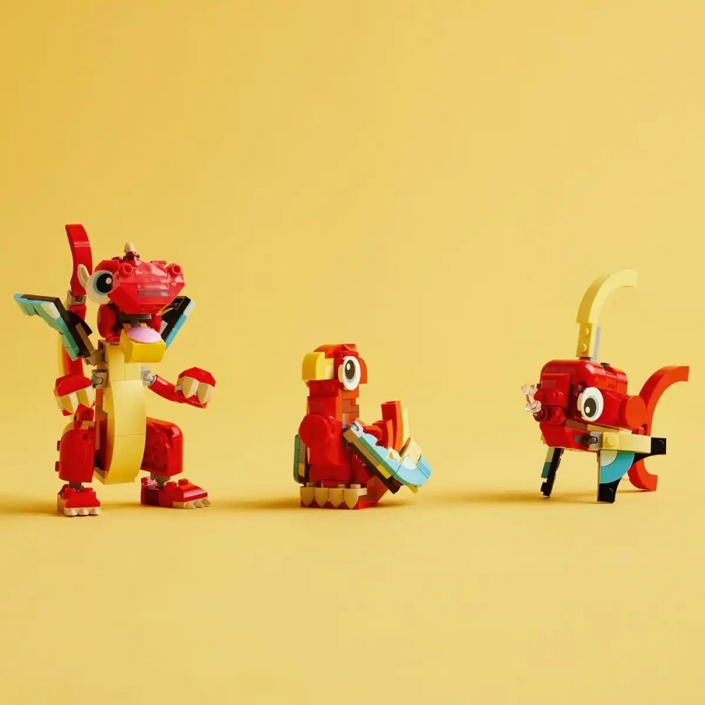 LEGO ® Creator 3-in-1-Set Roter Drache (31145)