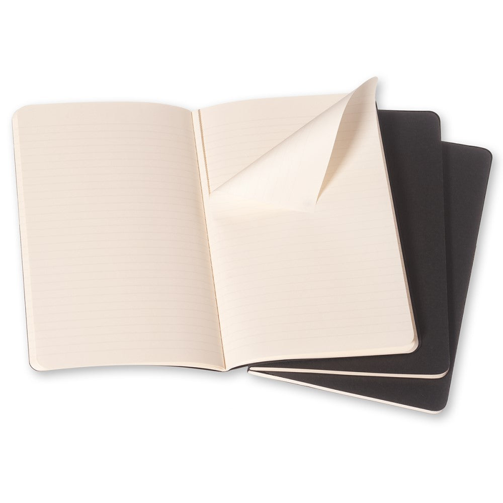 Moleskine Cahier Notizhefte 3er-Set / Pocket / A6 / liniert / schwarz