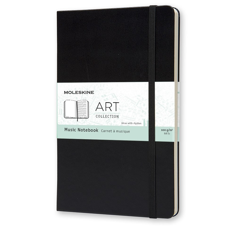 Moleskine Musik-Notizbuch Hardcover Large / A5 / Notenlinien / schwarz