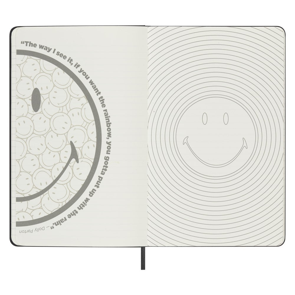 Moleskine Notizbuch "Smiley" / Hardcover / Large / Liniert
