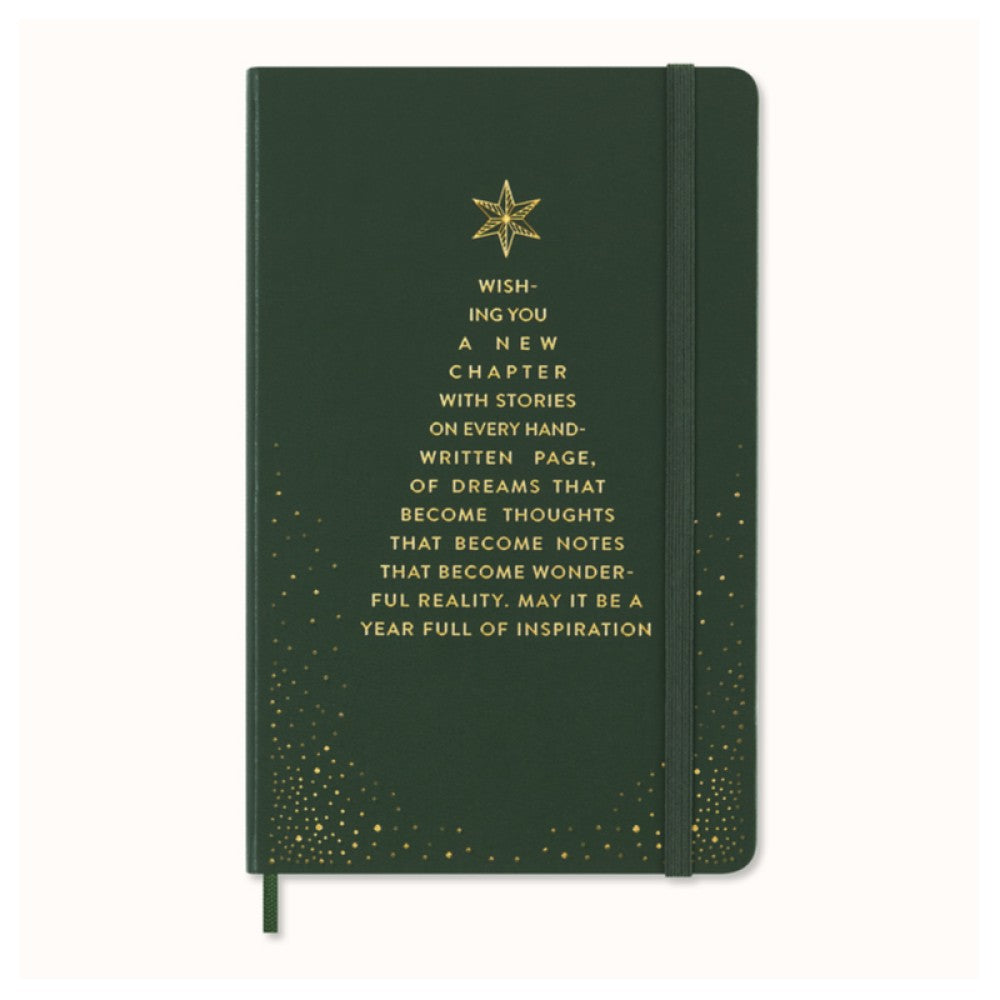 Moleskine Notizbuch Holiday-Edition grün / Hardcover / Large / Liniert