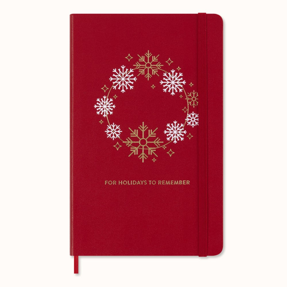 Moleskine Notizbuch Holiday-Edition rot / Hardcover / Large / Liniert