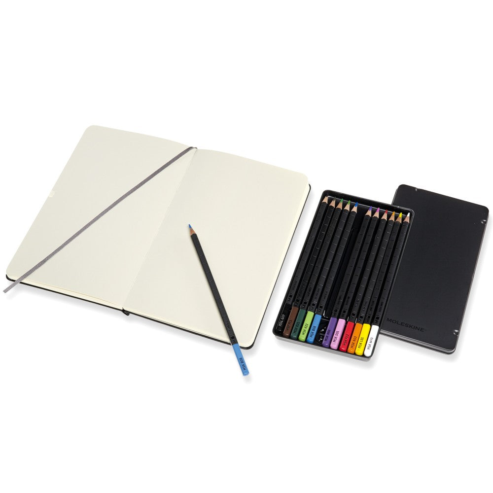 Moleskine Skizzenbuch & Aquarellstifte im Set
