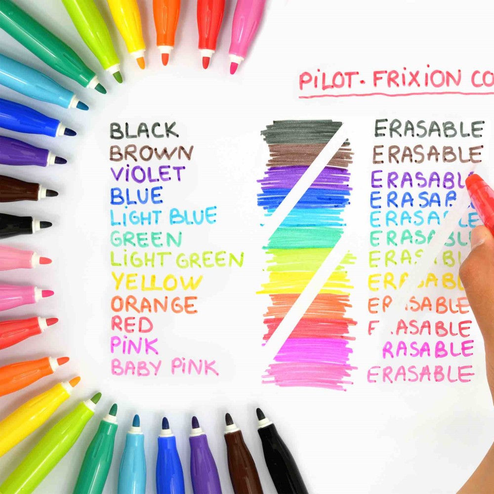 Pilot Fasermaler Frixion Colors 12er-Etui