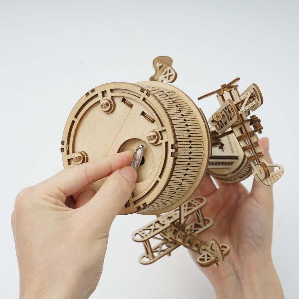 ROKR 3D-Holz-Puzzle "Airplane-Control Tower"