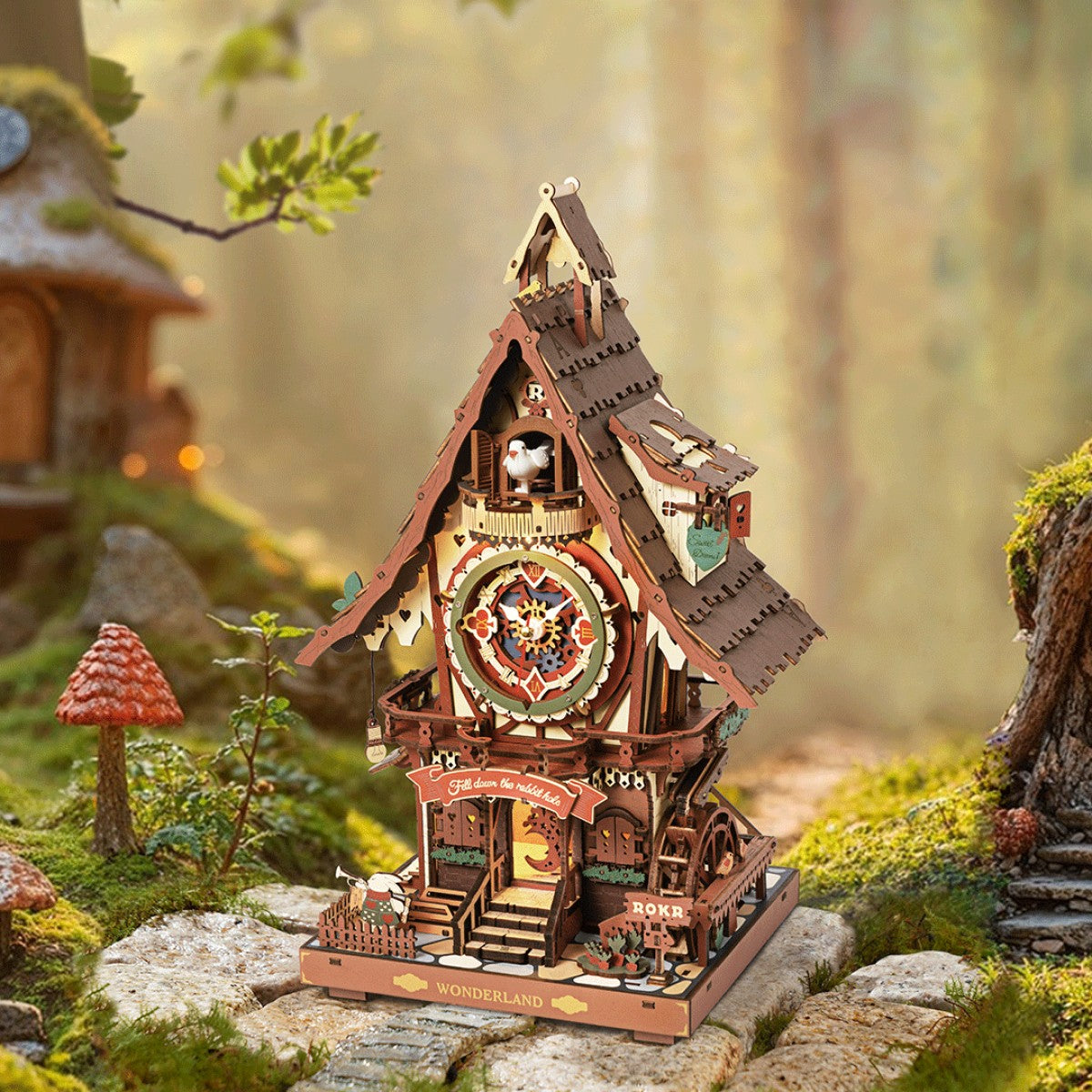 ROKR 3D-Holz-Puzzle Kuckucksuhr