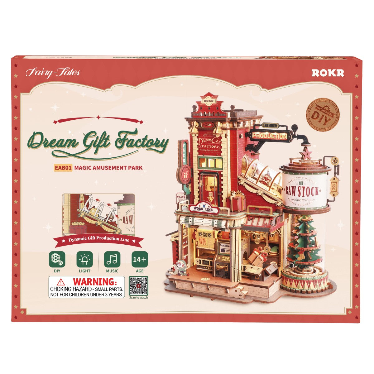 ROKR 3D-Holz-Puzzle Dream Gift Factory