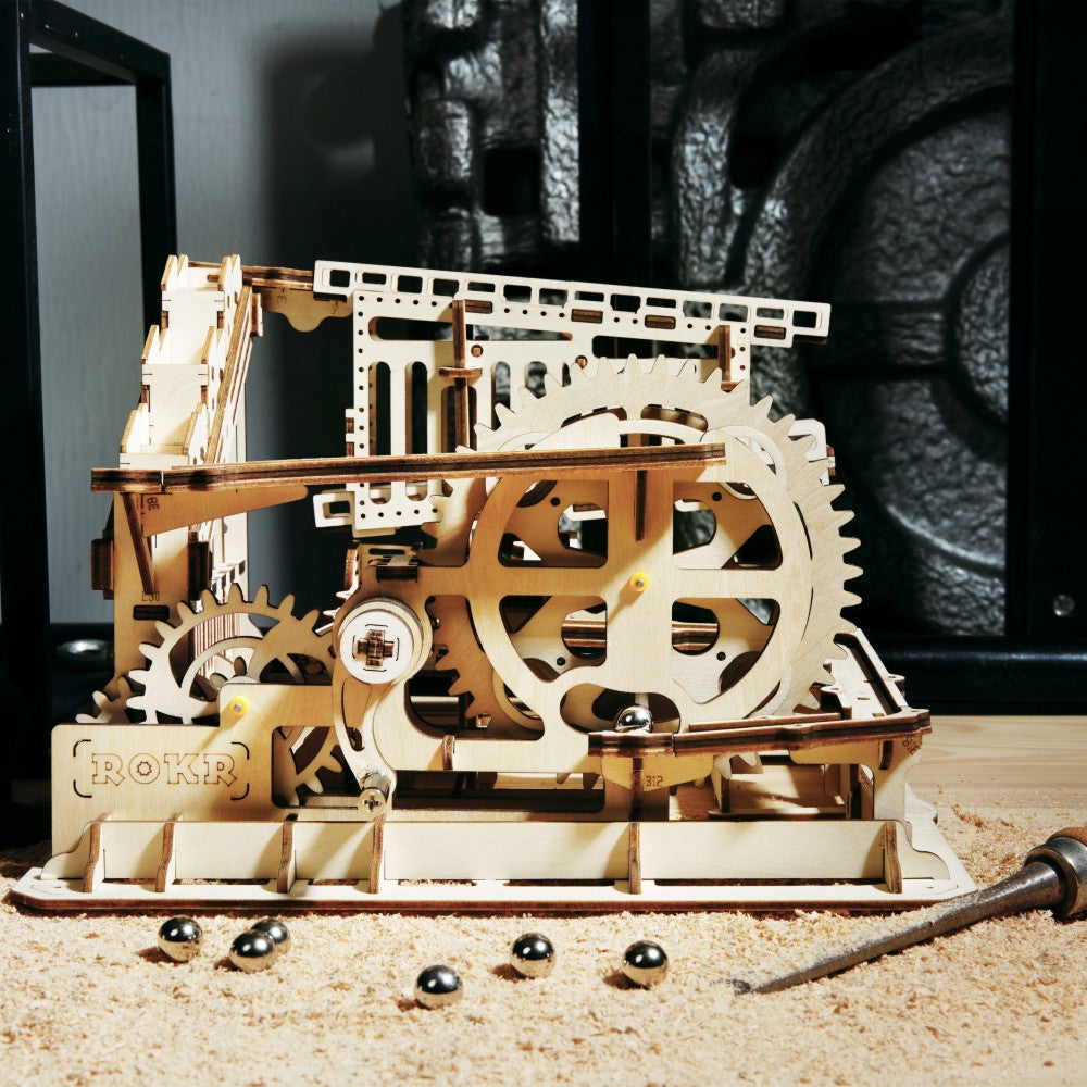 ROKR 3D-Holz-Puzzle Murmelbahn "Marble Run Squad"