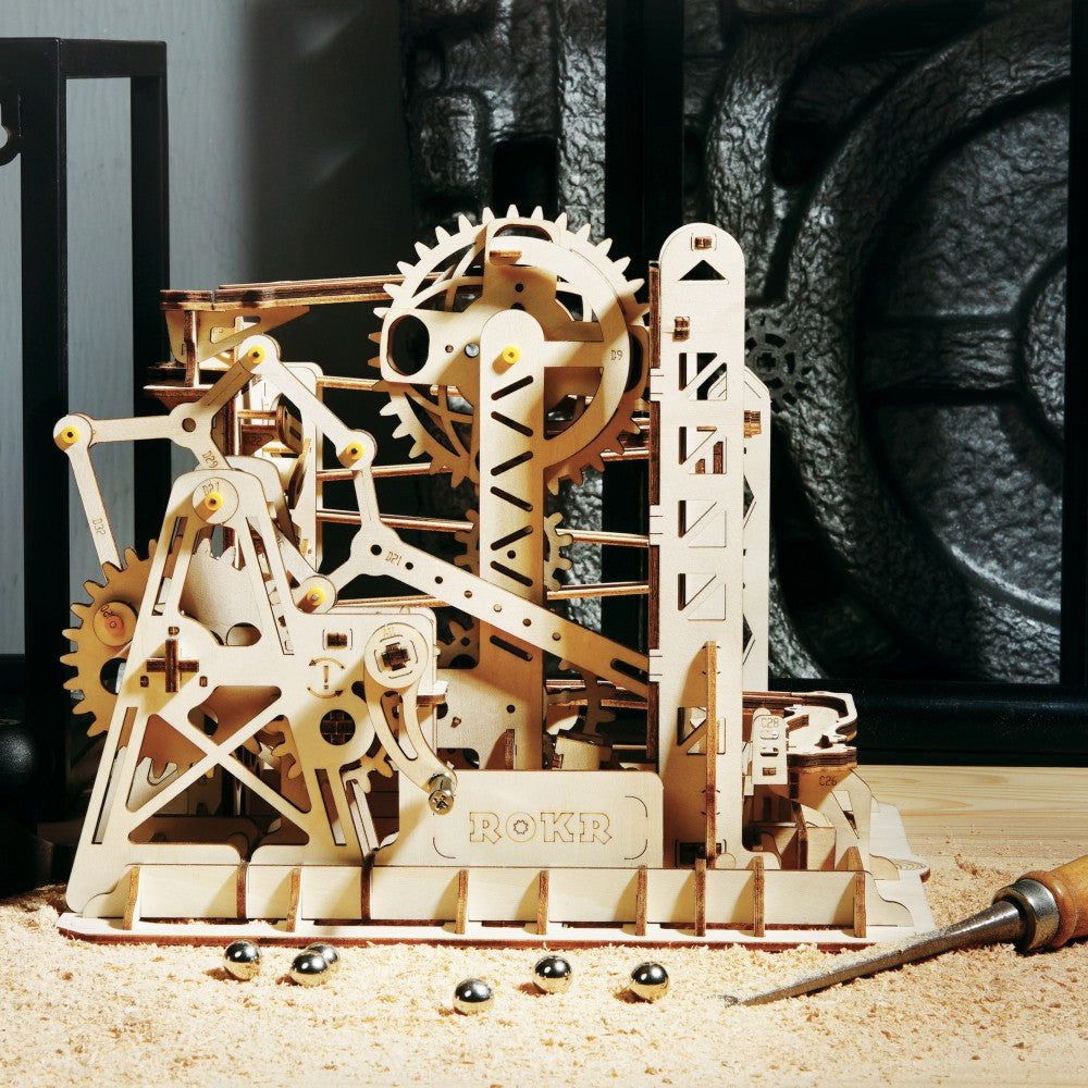 ROKR 3D-Holz-Puzzle Murmelbahn "Marble Run Explorer"