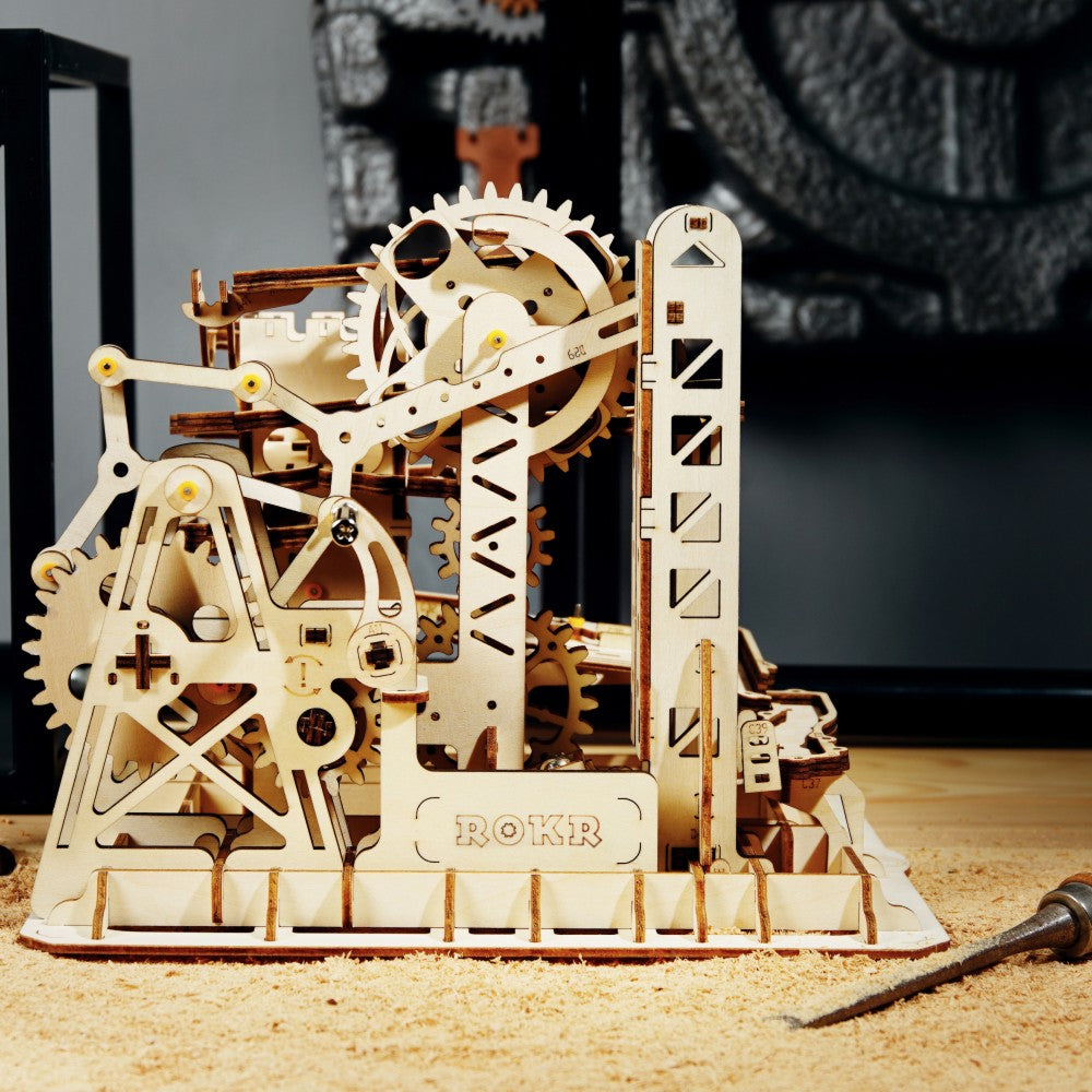 ROKR 3D-Holz-Puzzle Murmelbahn "Marble Run Climber"