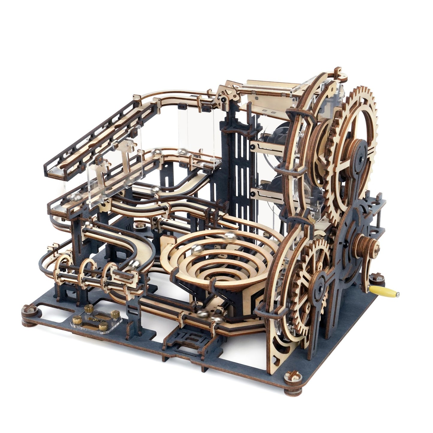 ROKR 3D-Holz-Puzzle Murmelbahn "Marble Night City"