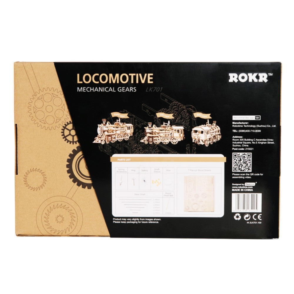 ROKR 3D-Holz-Puzzle Locomotive Modellbausatz