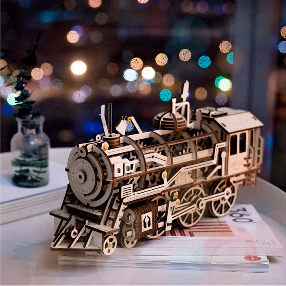 ROKR 3D-Holz-Puzzle Locomotive Modellbausatz