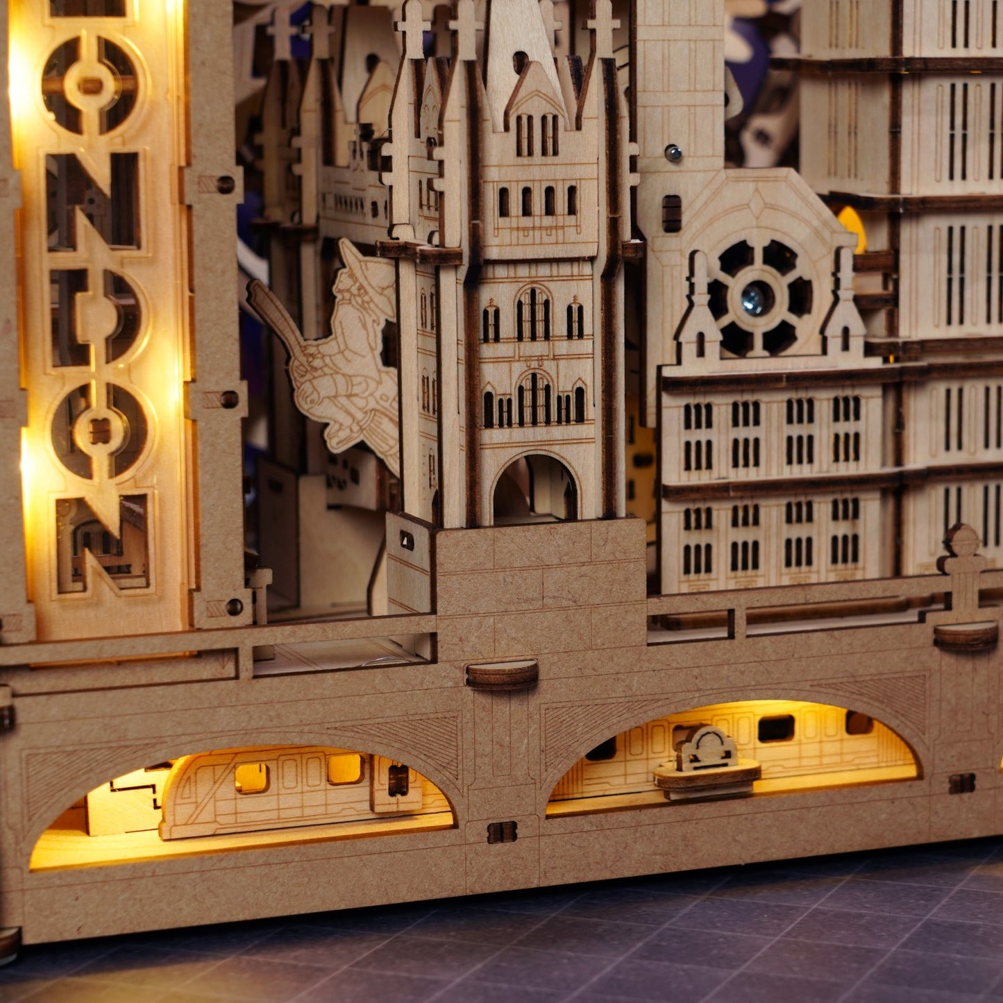 ROKR 3D-Holz-Puzzle Kugelbahn "Marble Travel London"