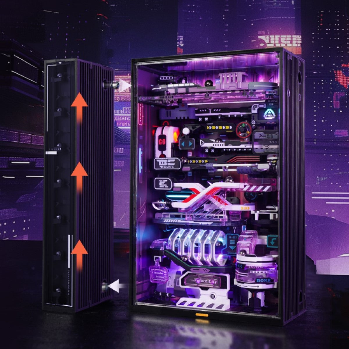 ROKR 3D-Puzzle Marble-Run "The Future City"