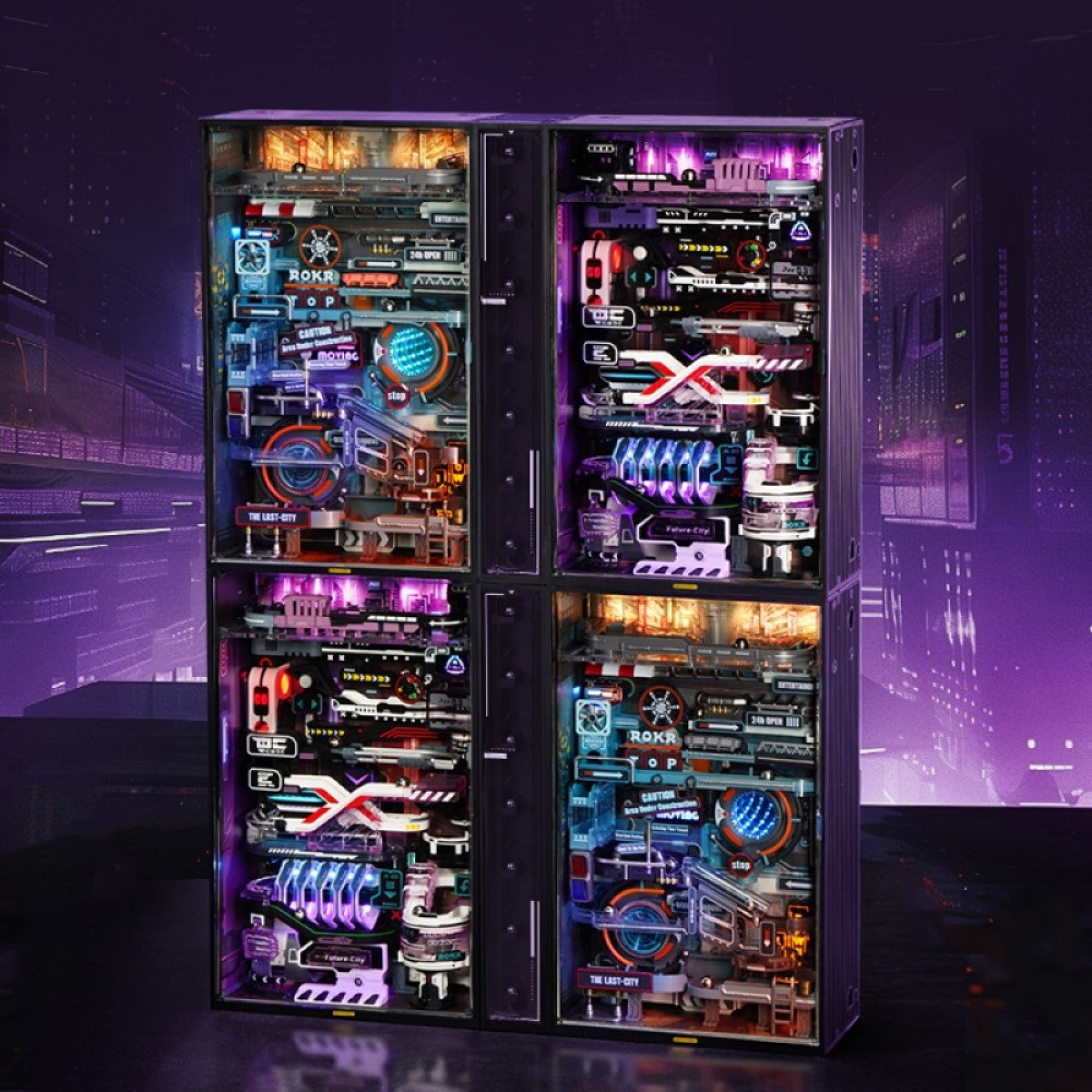ROKR 3D-Puzzle Marble-Run "The Future City"