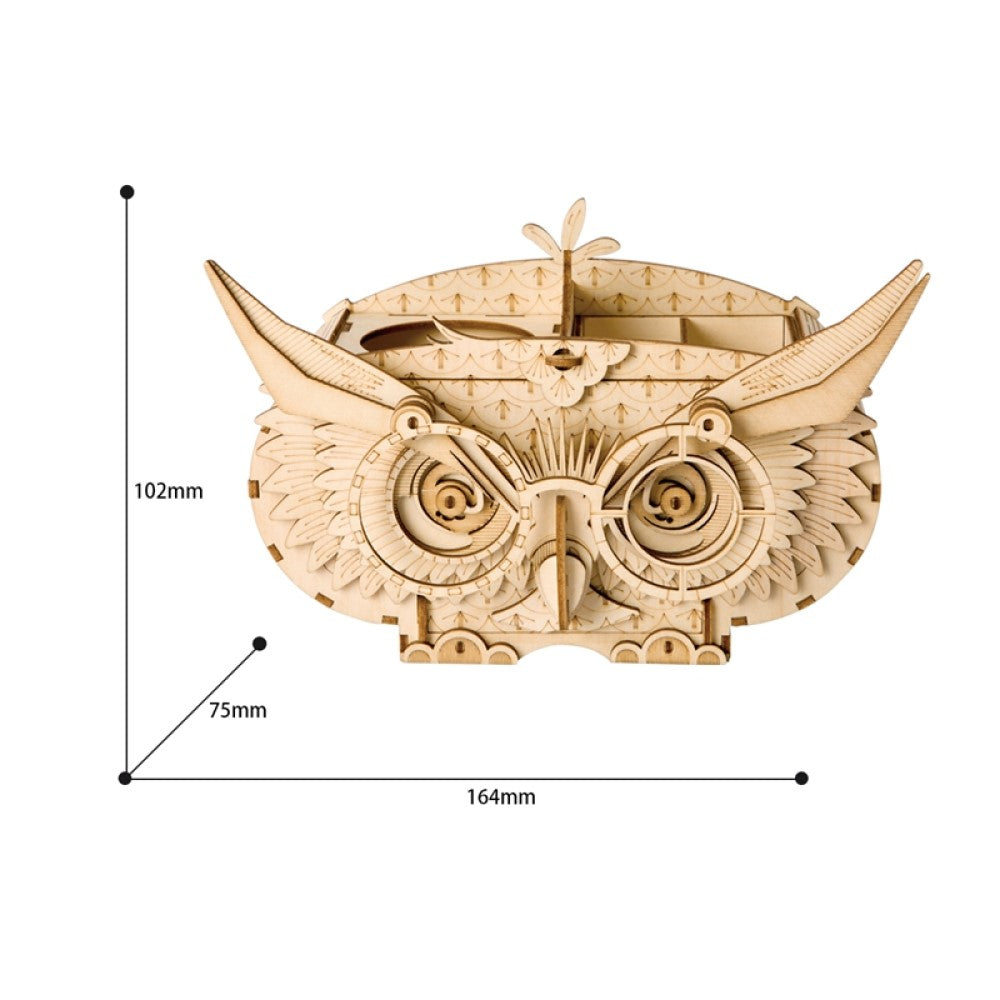 Rolife 3D-Holz-Puzzle "Owl Storage Box"