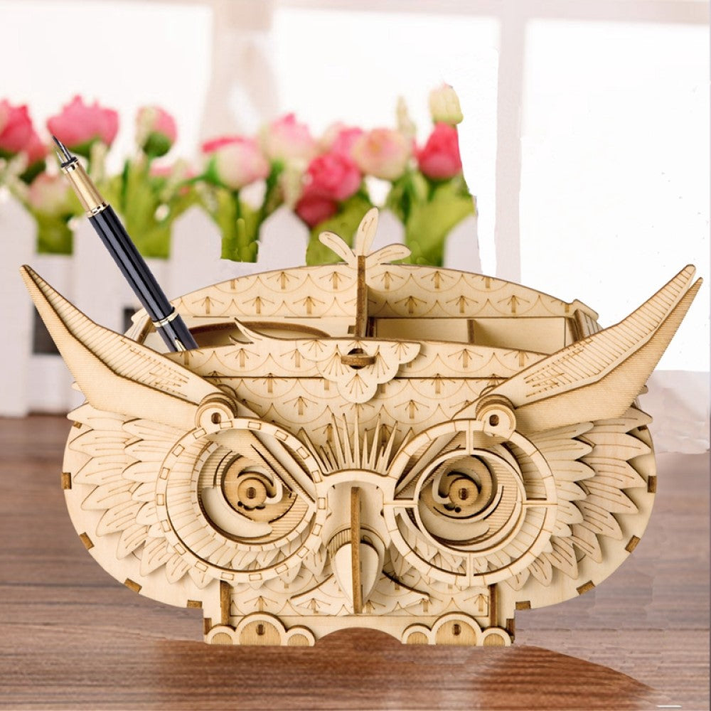 Rolife 3D-Holz-Puzzle "Owl Storage Box"