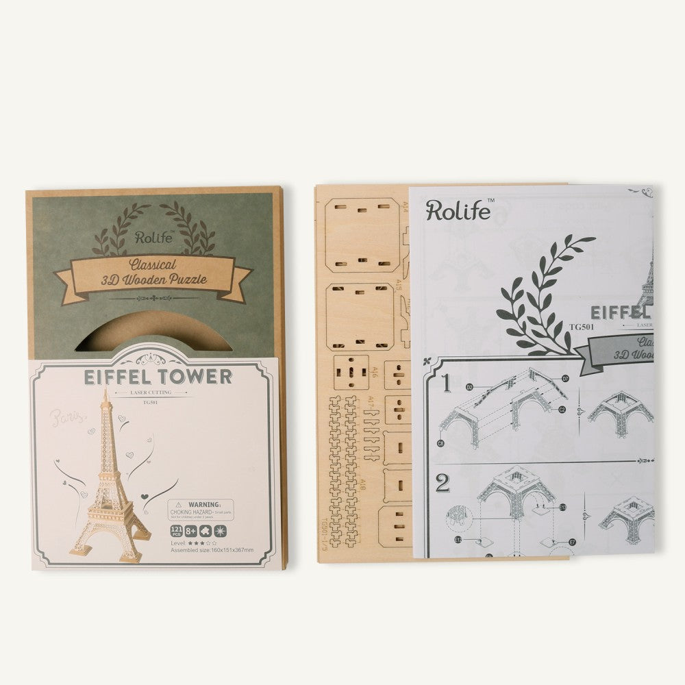 Rolife 3D-Holz-Puzzle Eiffelturm