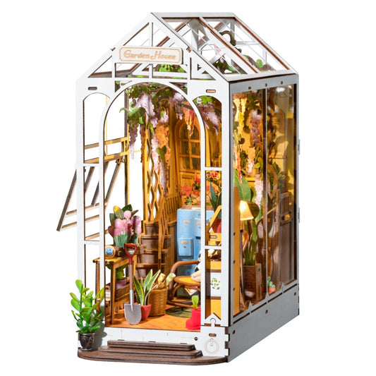 Rolife 3D-Holz-Puzzle Book Nook "Garden House"