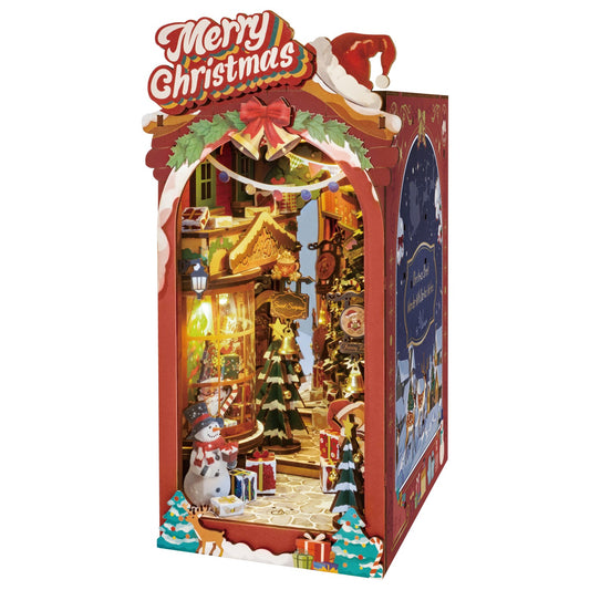 Rolife 3D-Holz-Puzzle Book Nook "Christmas Street"