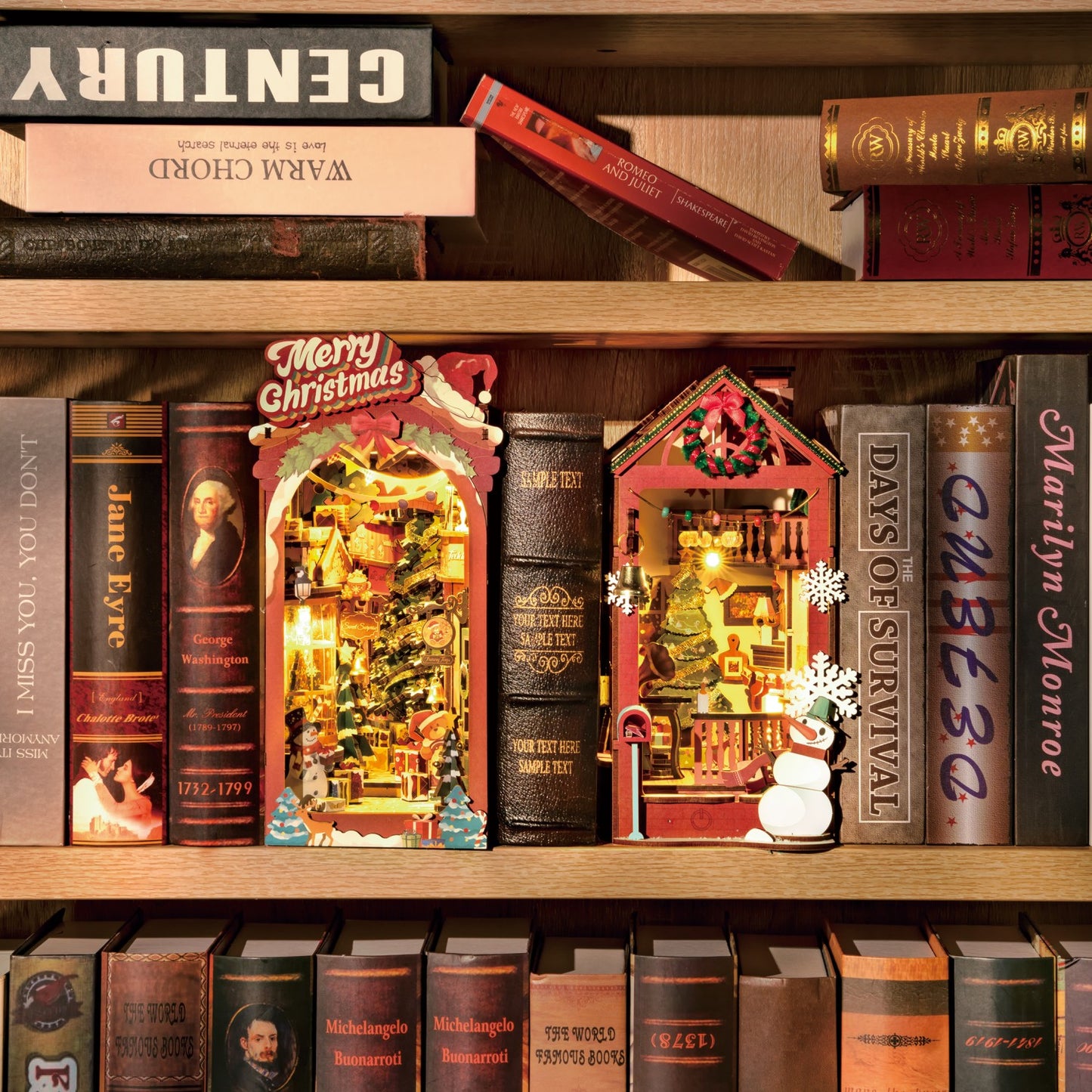Rolife 3D-Holz-Puzzle Book Nook "Christmas Street"