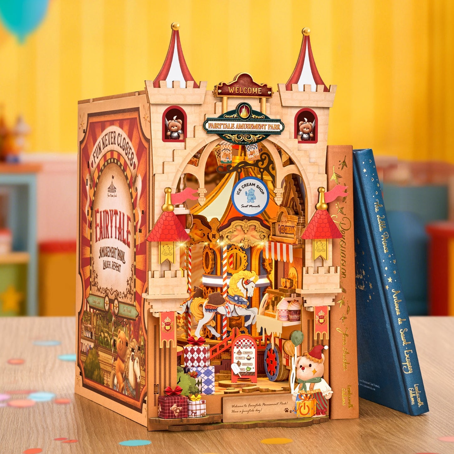 Rolife 3D-Holz-Puzzle Book Nook "Fairytale Amusement Park"