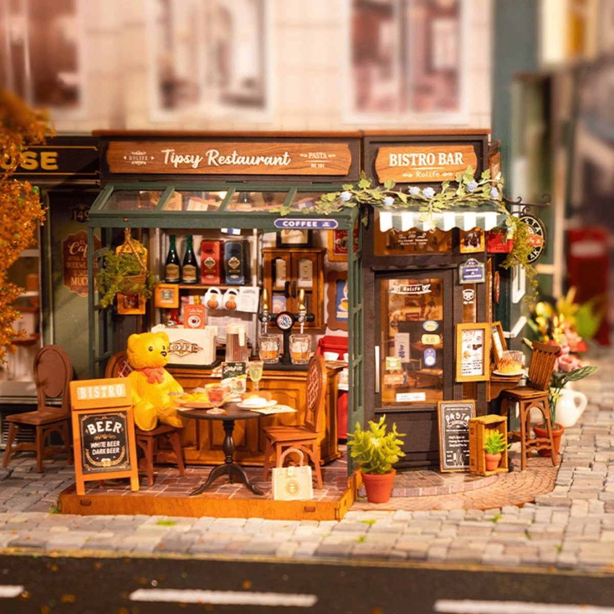 Rolife 3D-Holz-Puzzle DIY "Tipsy Restaurant"