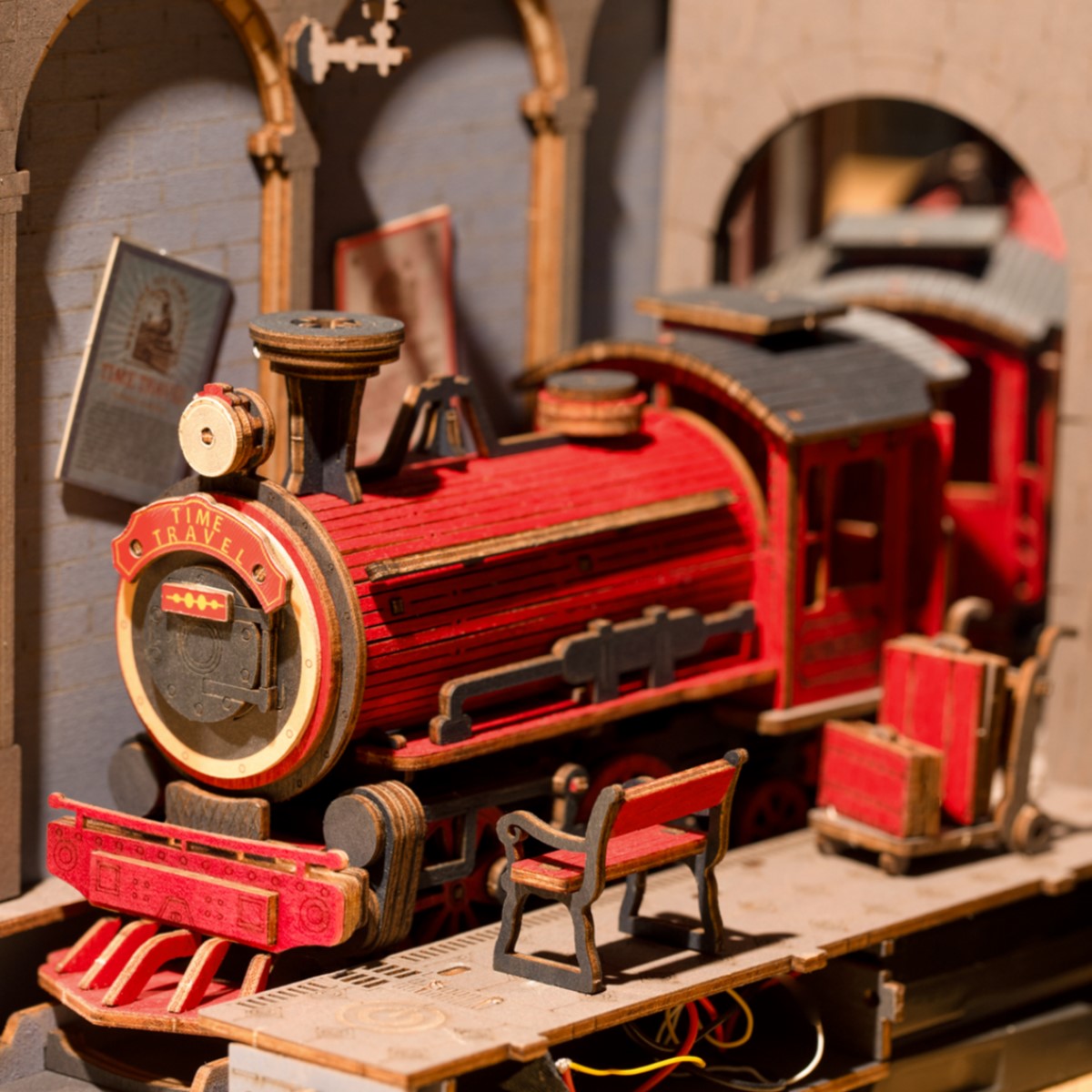 Rolife 3D-Holz-Puzzle Book Nook "Time Travel"