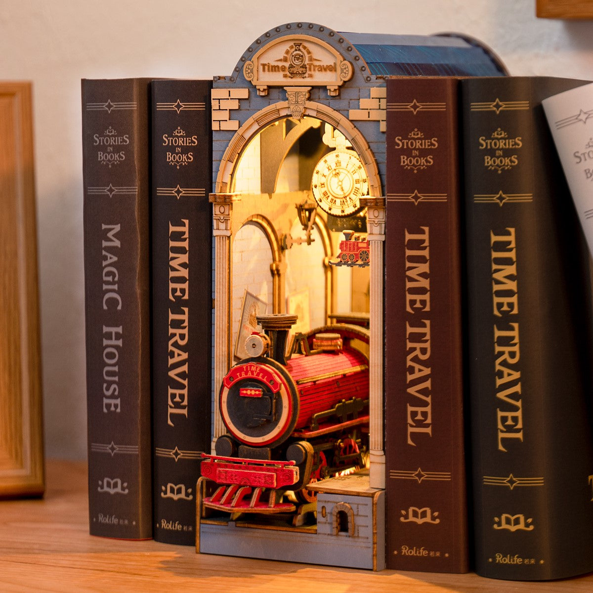 Rolife 3D-Holz-Puzzle Book Nook "Time Travel"