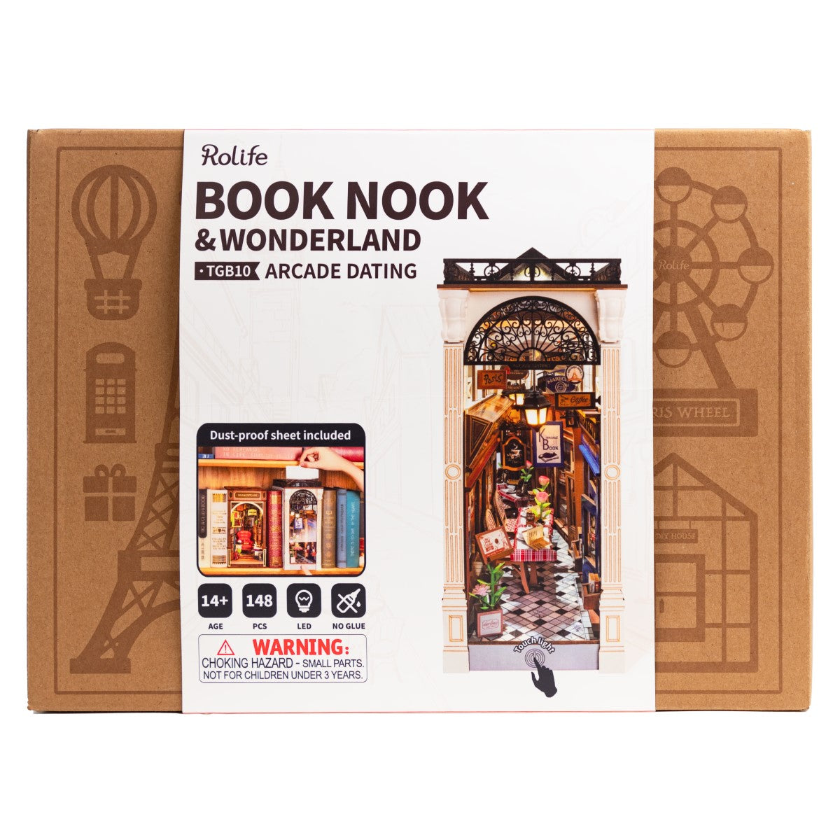 Rolife 3D-Holz-Puzzle Book Nook "Arcade Dating"