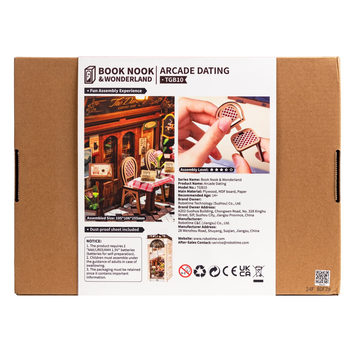 Rolife 3D-Holz-Puzzle Book Nook "Arcade Dating"