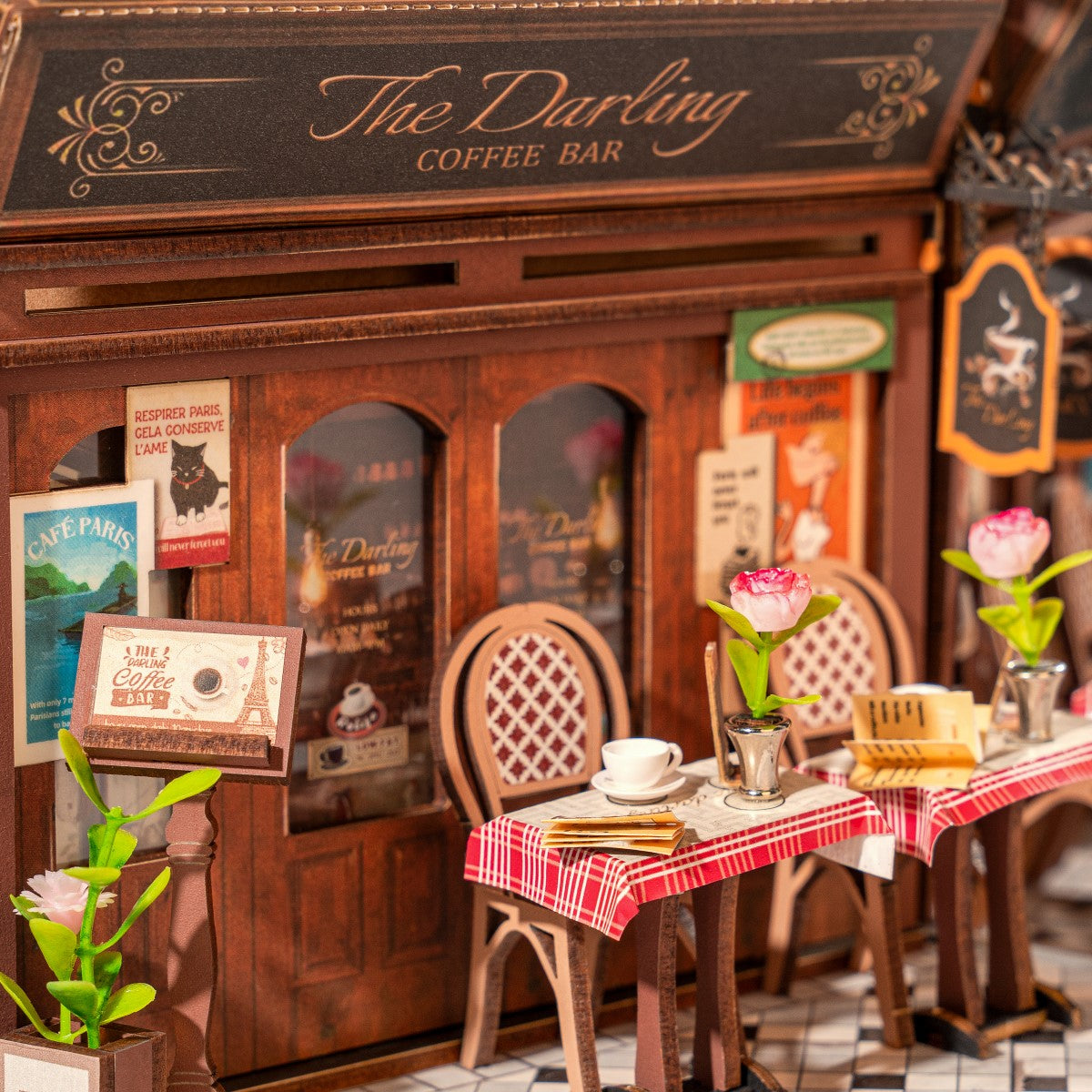 Rolife 3D-Holz-Puzzle Book Nook "Arcade Dating"