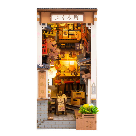 Rolife 3D-Holz-Puzzle Book Nook "Sakura Wine Alley"