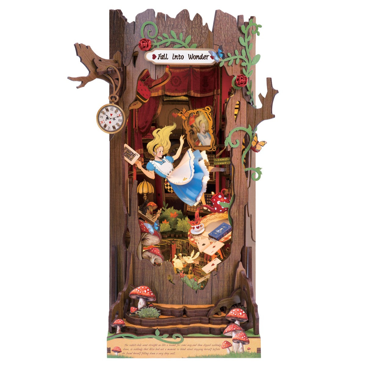 Rolife 3D-Holz-Puzzle Book Nook "Fall into Wonder"