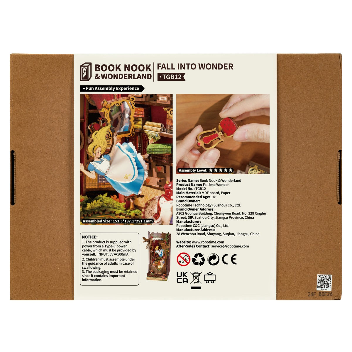 Rolife 3D-Holz-Puzzle Book Nook "Fall into Wonder"