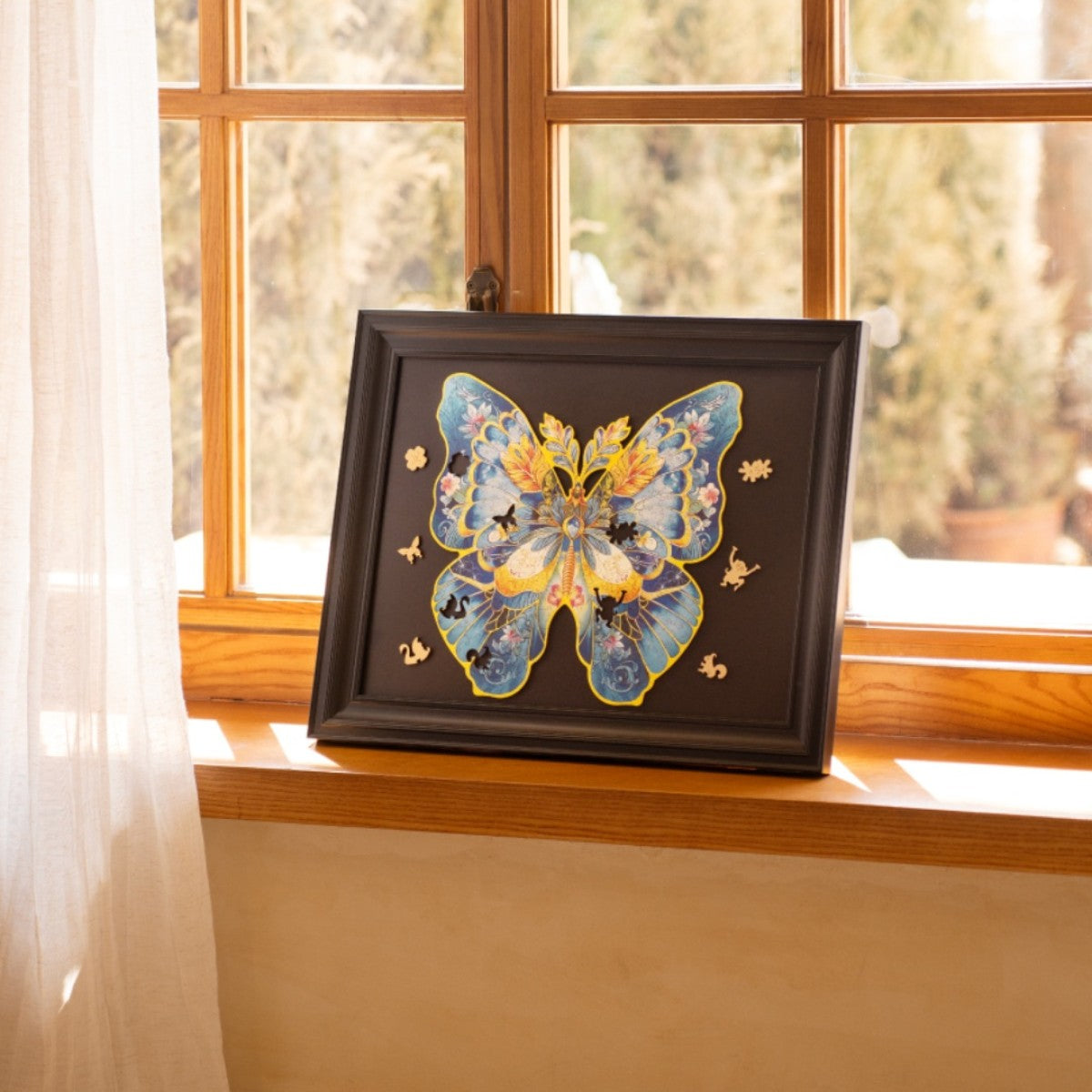 Rowood Holz-Puzzle Schmetterling / Morpho Helena