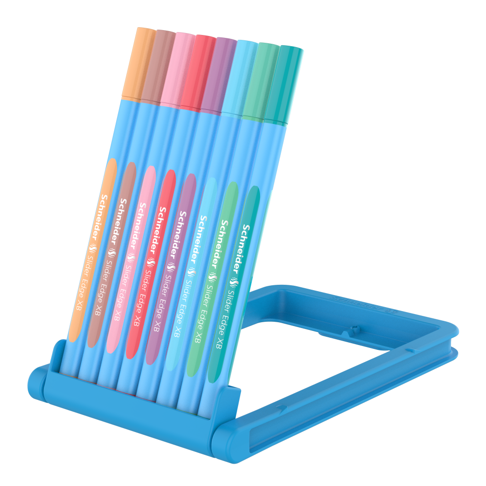 Schneider Kugelschreiber Slider Edge XB - 8er-Etui Pastell