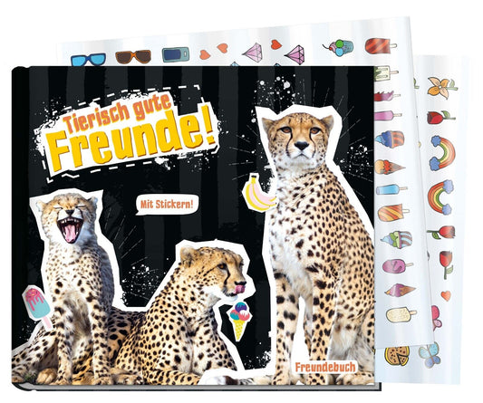 Lernfreunde Freundebuch / Tierisch gute Freunde / Gepard / vom Häfft-Verlag