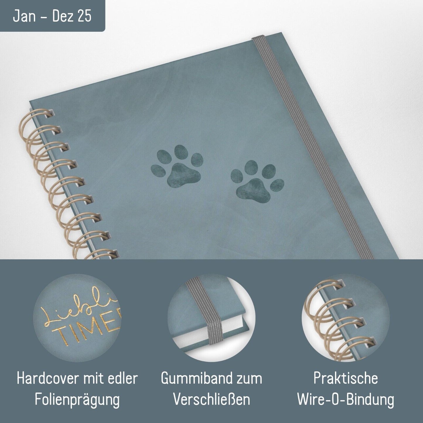 Lieblings-Timer 2025 / Blue Paws / Häfft-Verlag