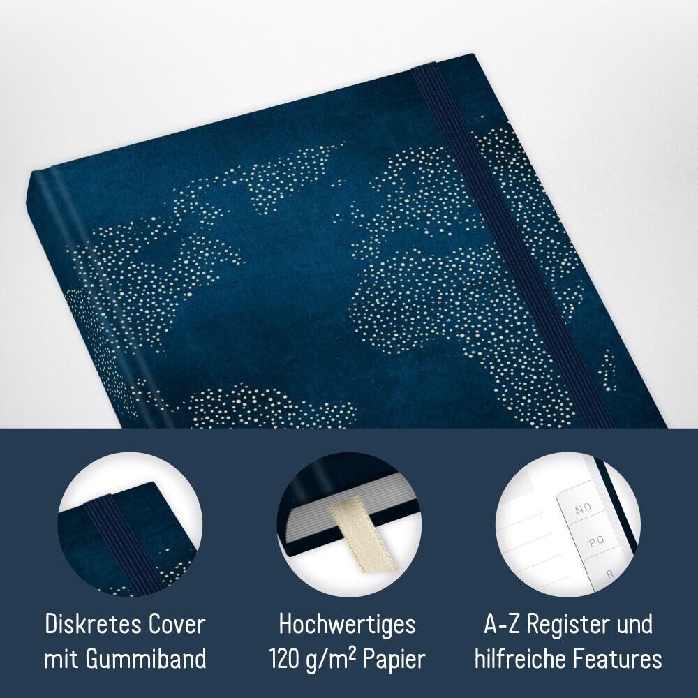 Passwort-Organizer / A6+ / World Wide / Häfft-Verlag