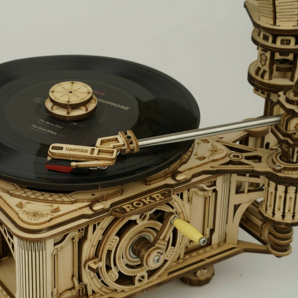 ROKR 3D-Puzzle "Classical Gramophone" (Electric Version)