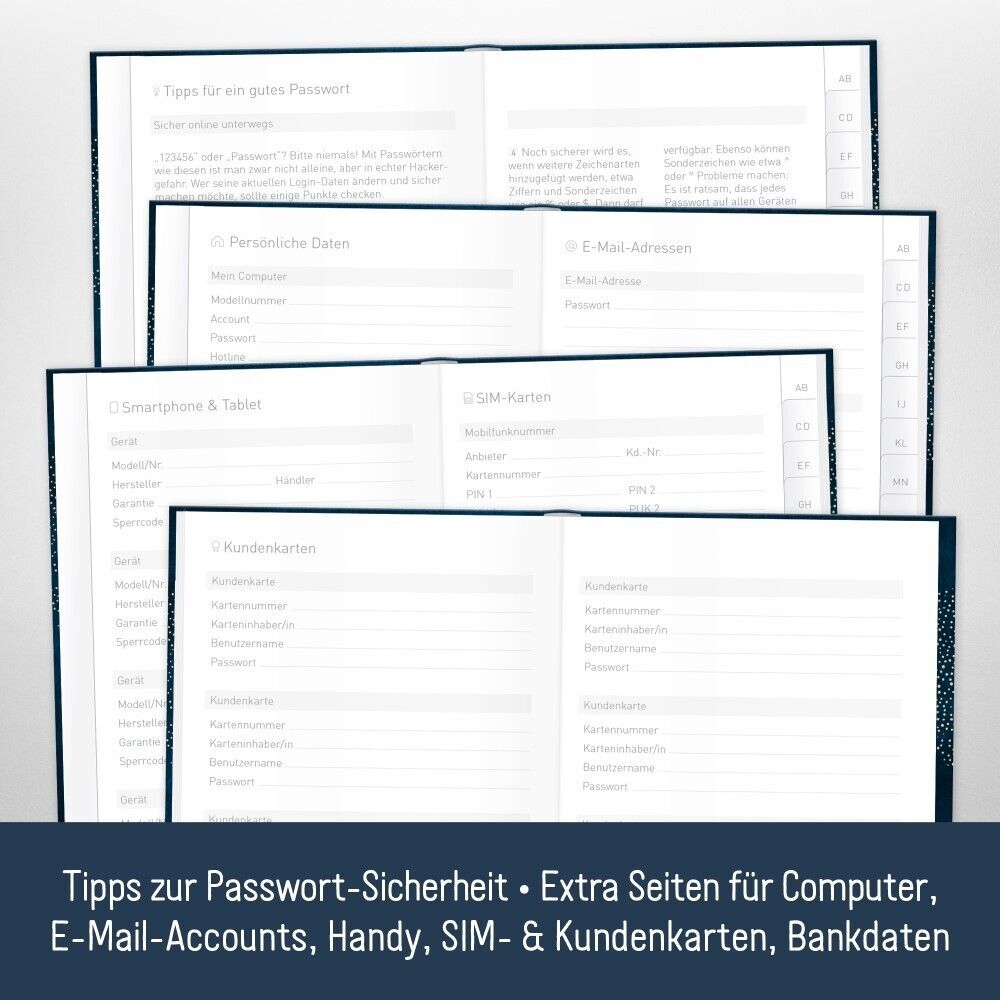 Passwort-Organizer / A6+ / World Wide / Häfft-Verlag