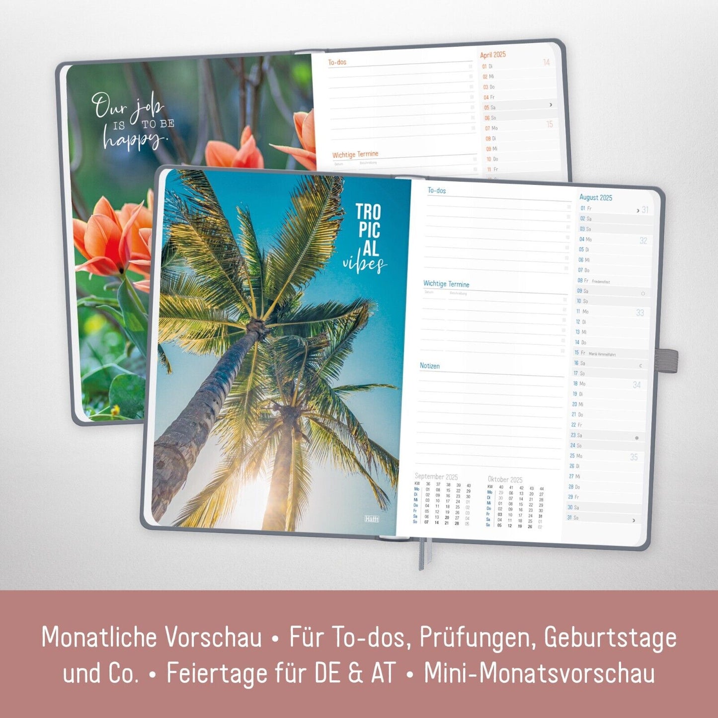 Häfft-Timer Deluxe 2024/2025 / Jugendkalender / Poppy / Häfft-Verlag