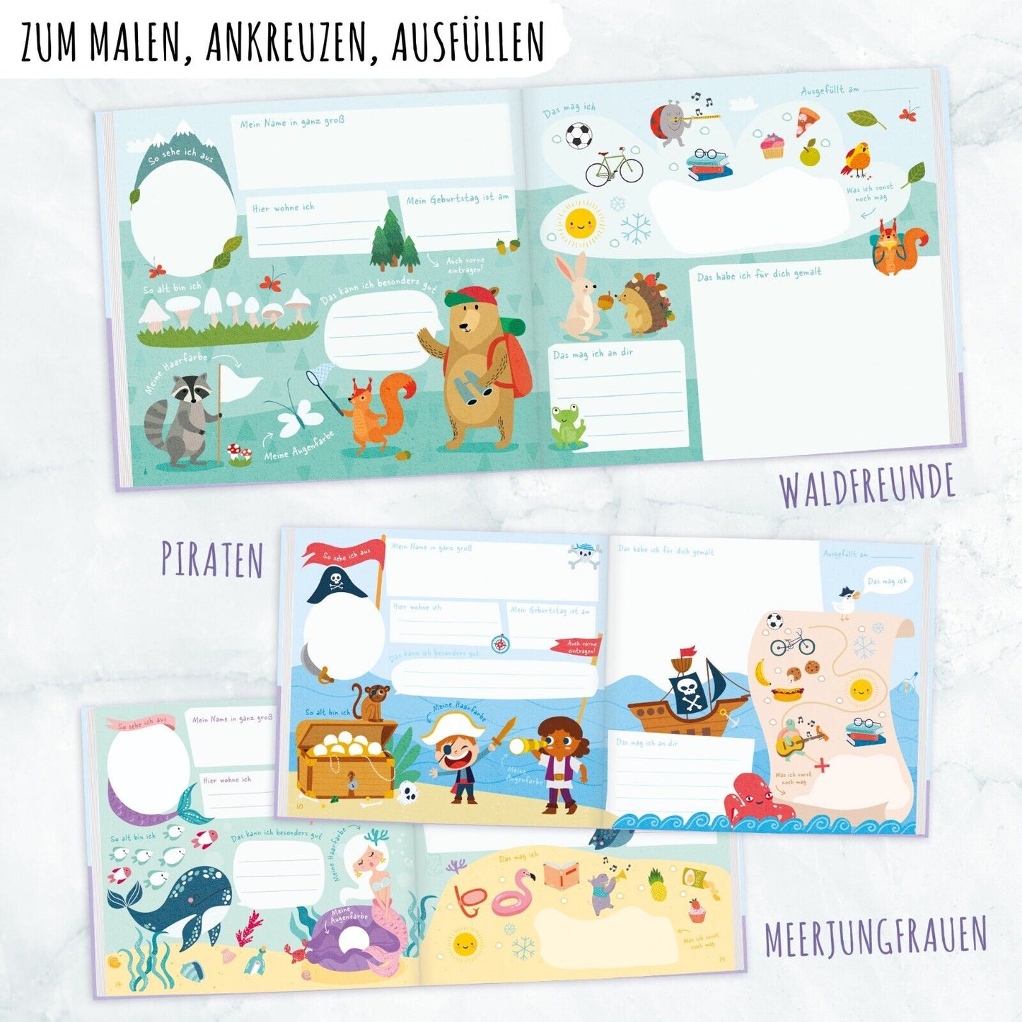 Lernfreunde Freundebuch / Kindergarten / Einhorn / vom Häfft-Verlag