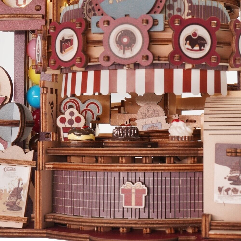 ROKR 3D-Holz-Puzzle Murmelbahn Chocolate Factory