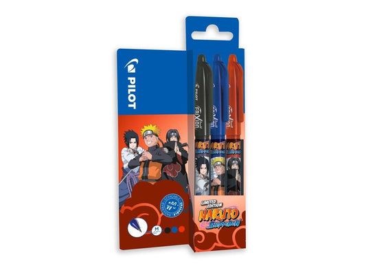 Pilot / Frixion Ball / Tintenroller / Naruto Limited Edition / 3-er Set / 0,35mm